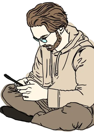 Drawing of Florian Budniewski